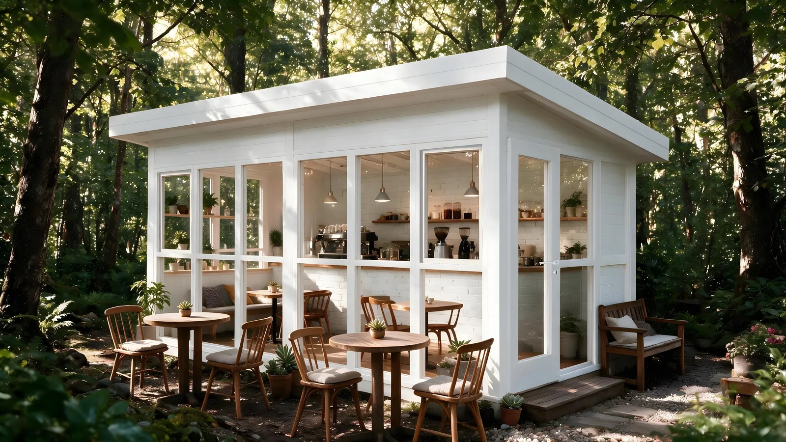 Cafeneaua din pădure — căsuță de grădină SKADI